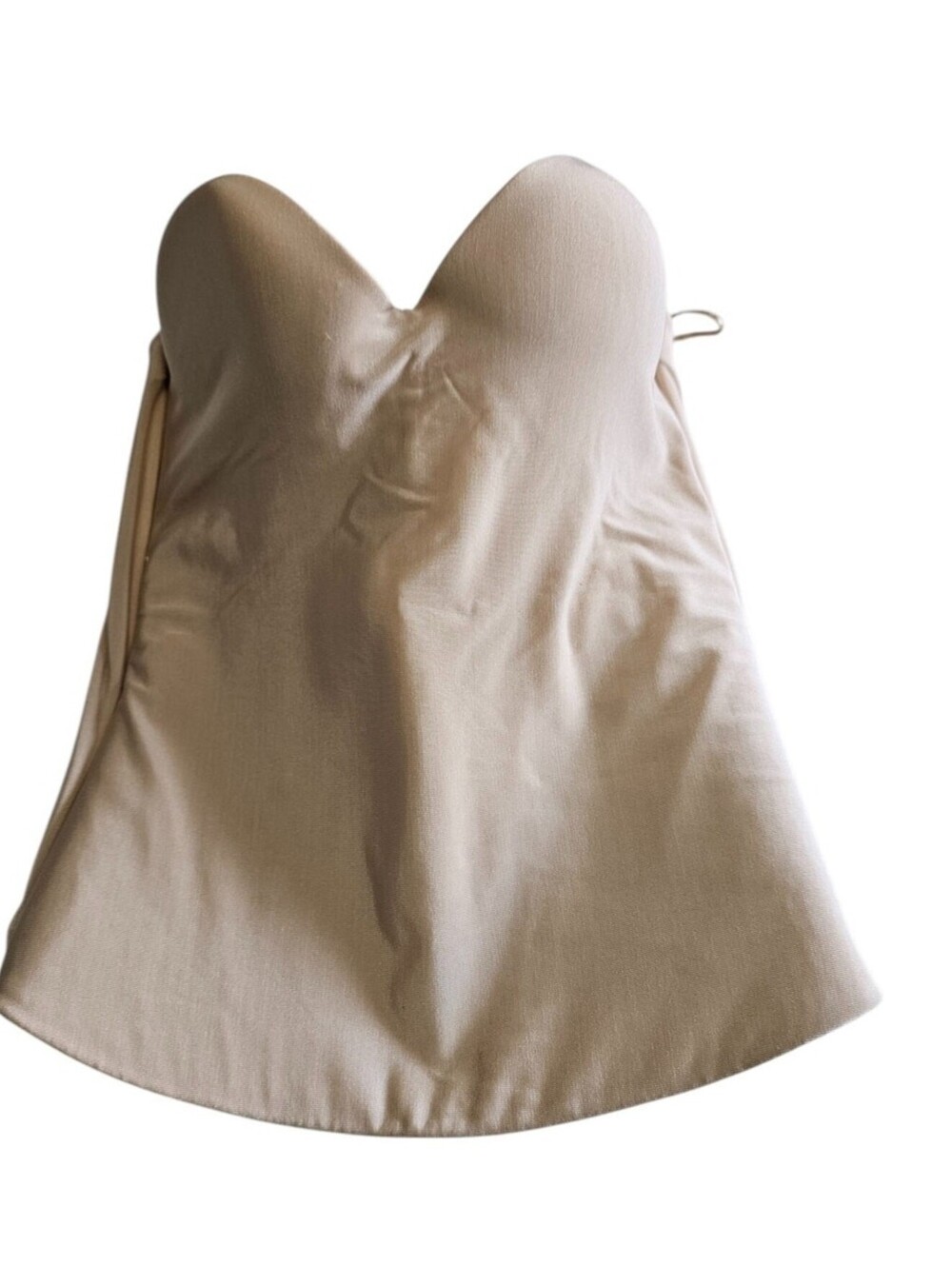 Felina Lingerie Womens Sz 34B Corset Bustier Shaper padded Beige Smoothing